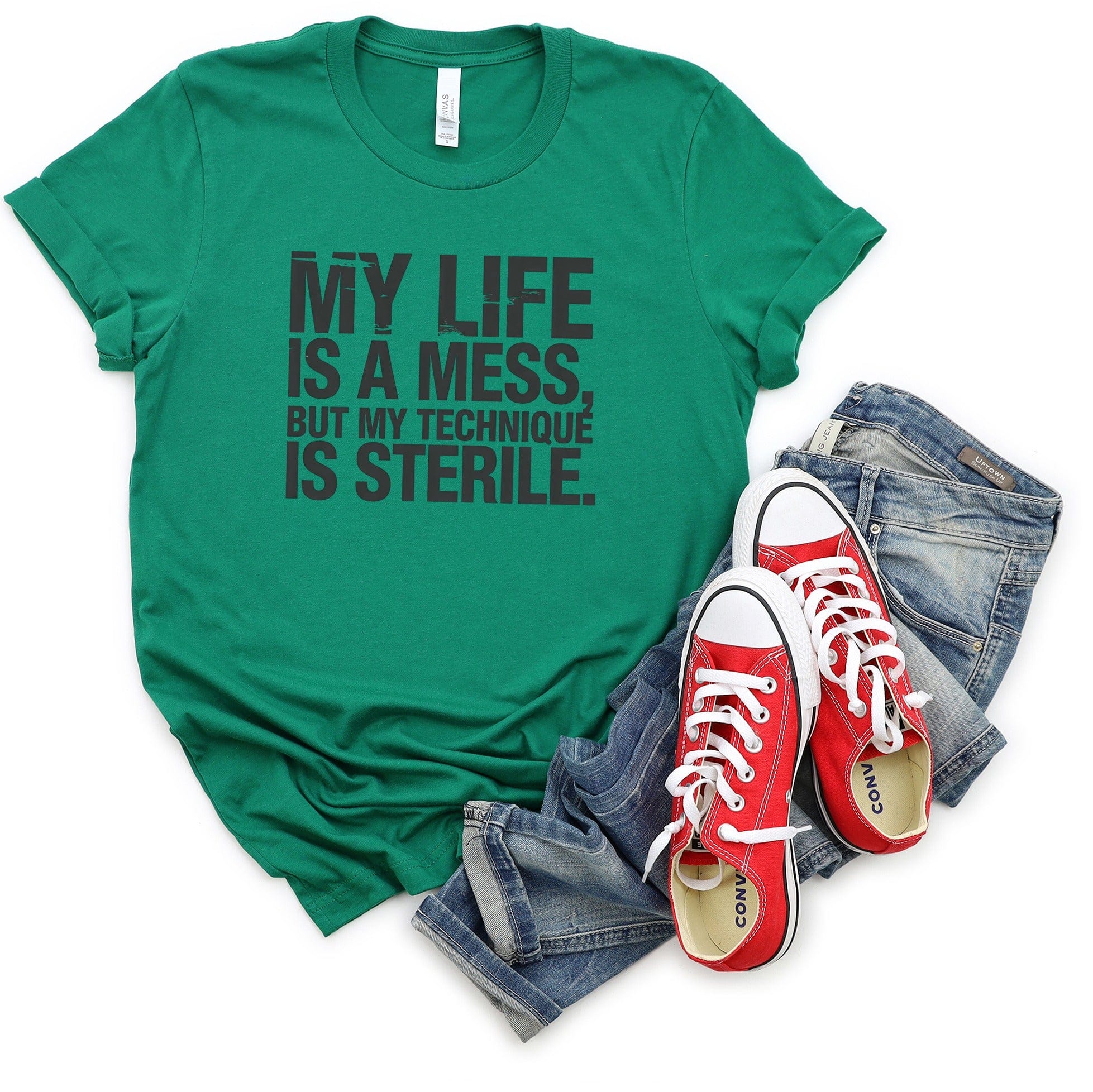 My Life Is A Mess but Technique Sterile T-Shirt product