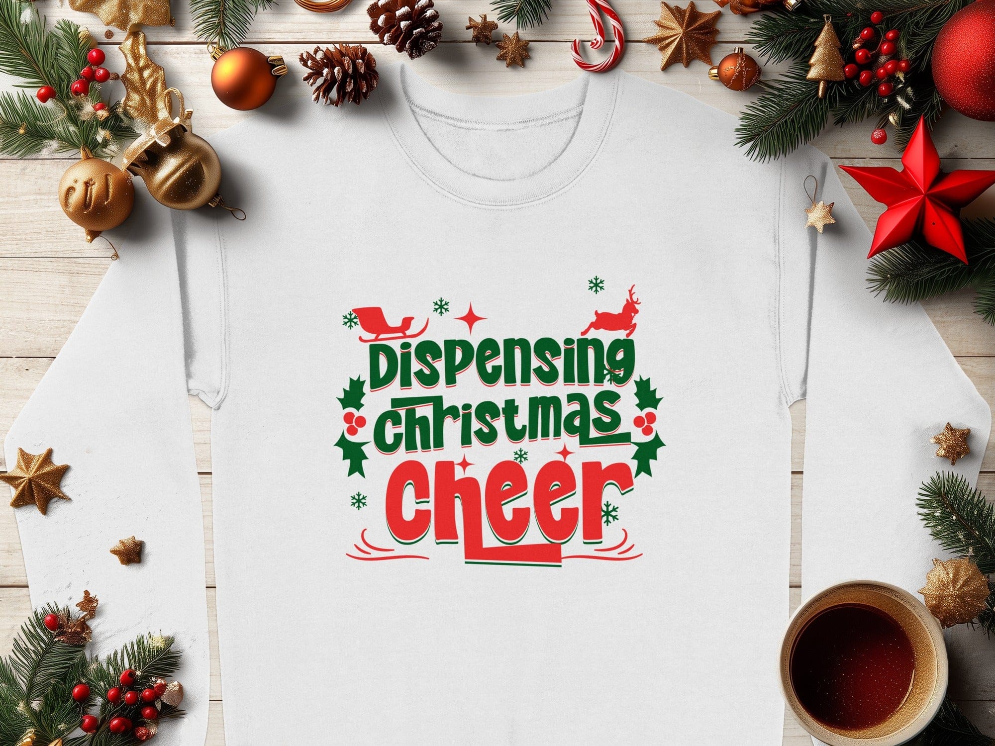 Dispensing Christmas Cheer Festive Sweatshirt