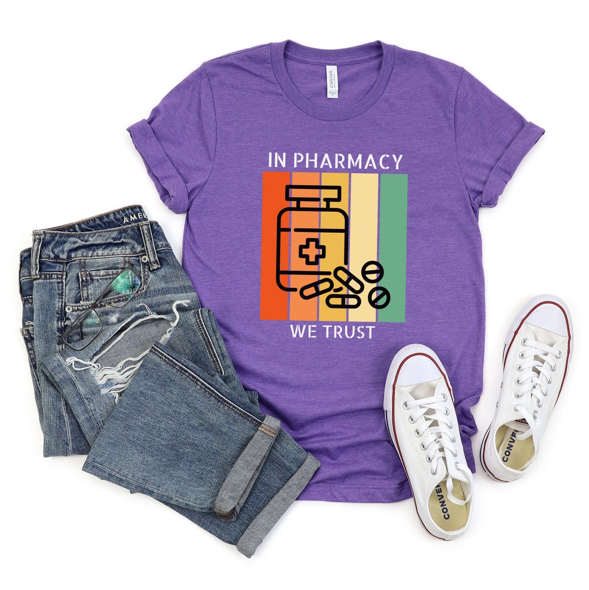 In Pharmacy We Trust Graphic Tee Shirt product