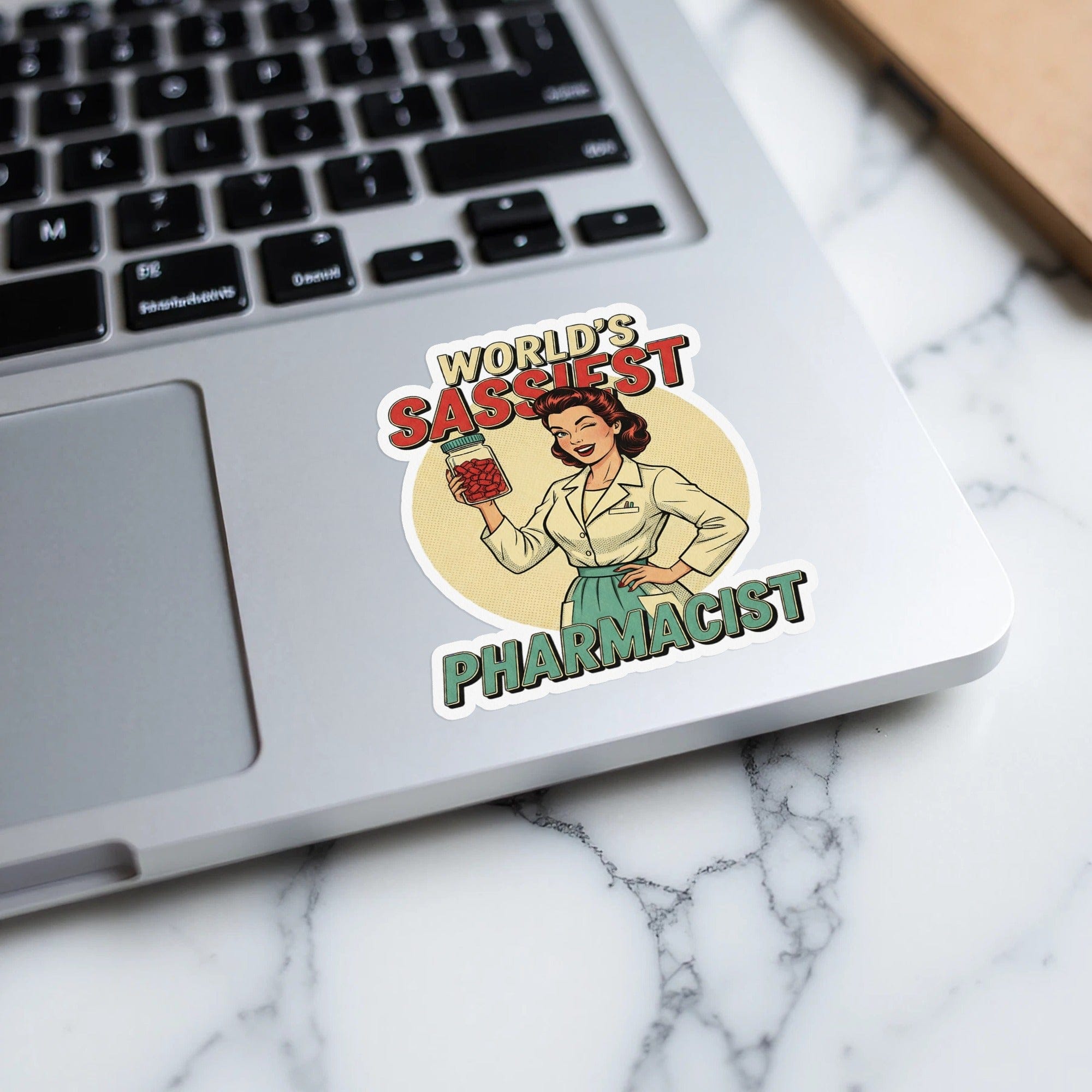 World's Sassiest Pharmacist Sticker Fun Gift