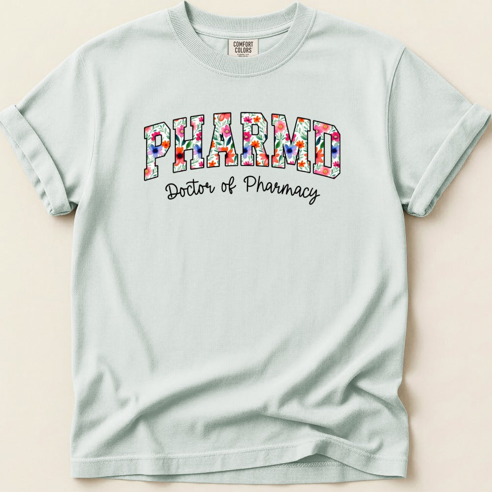PharmD Floral v2 Tee