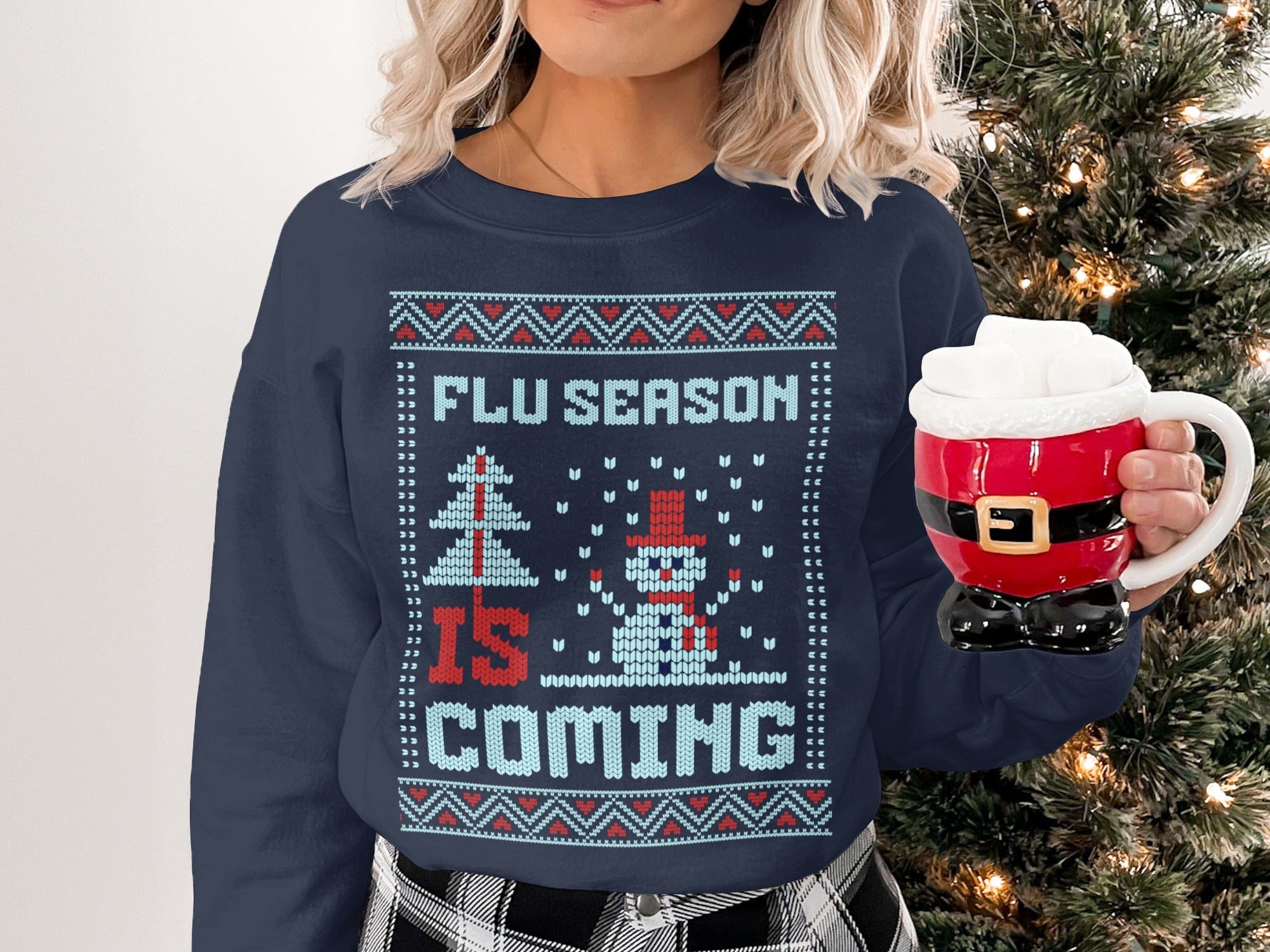 Flu Season is Coming Christmas Sweatshirt product