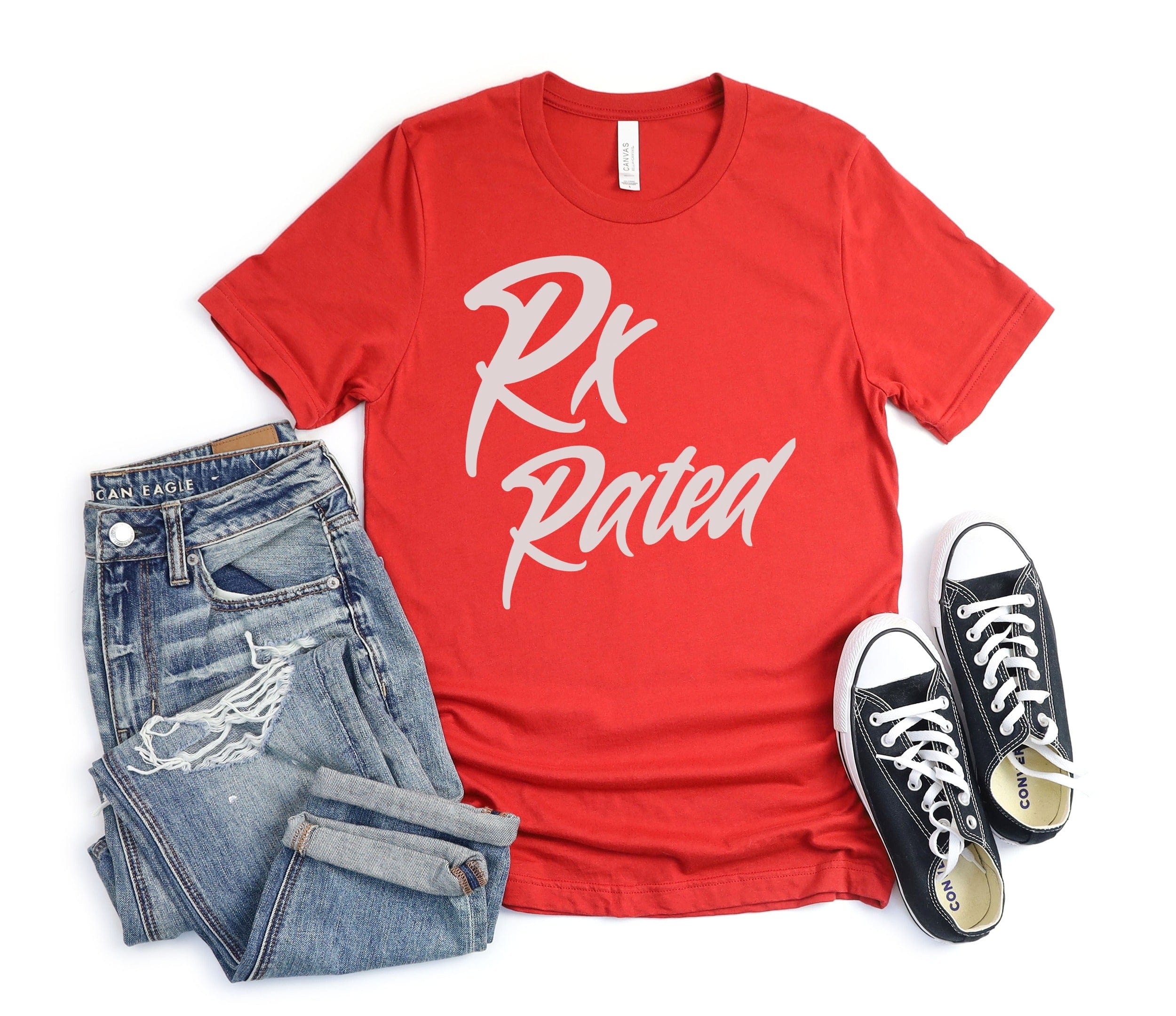 Rx Rated Graphic Red Short Sleeve T-Shirt product type