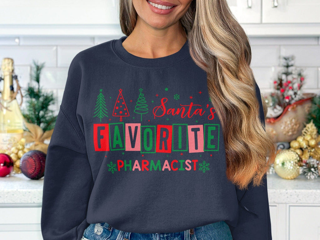 Santa's Favorite Pharmacist Festive Sweatshirt