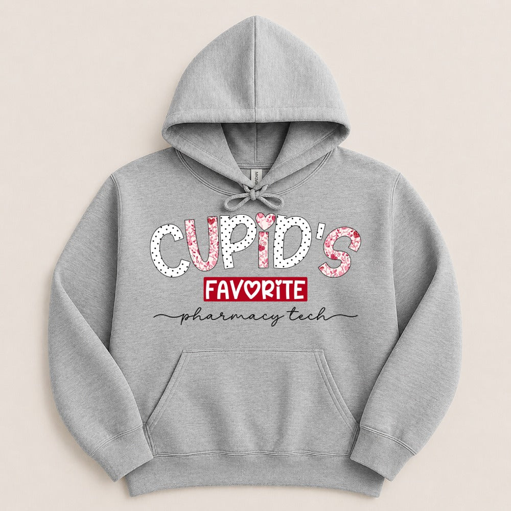 Cupid’s Favorite Pharmacy Tech v2 Sweatshirt & Hoodie