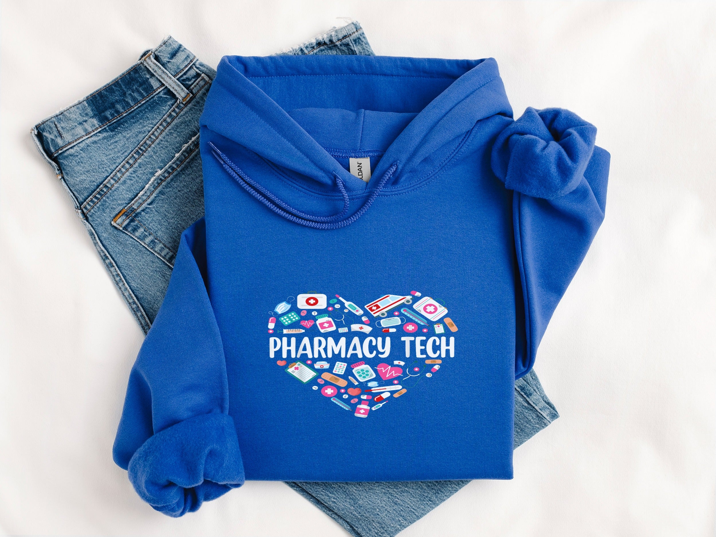 Pharmacy Tech Heart Design Hoodie product