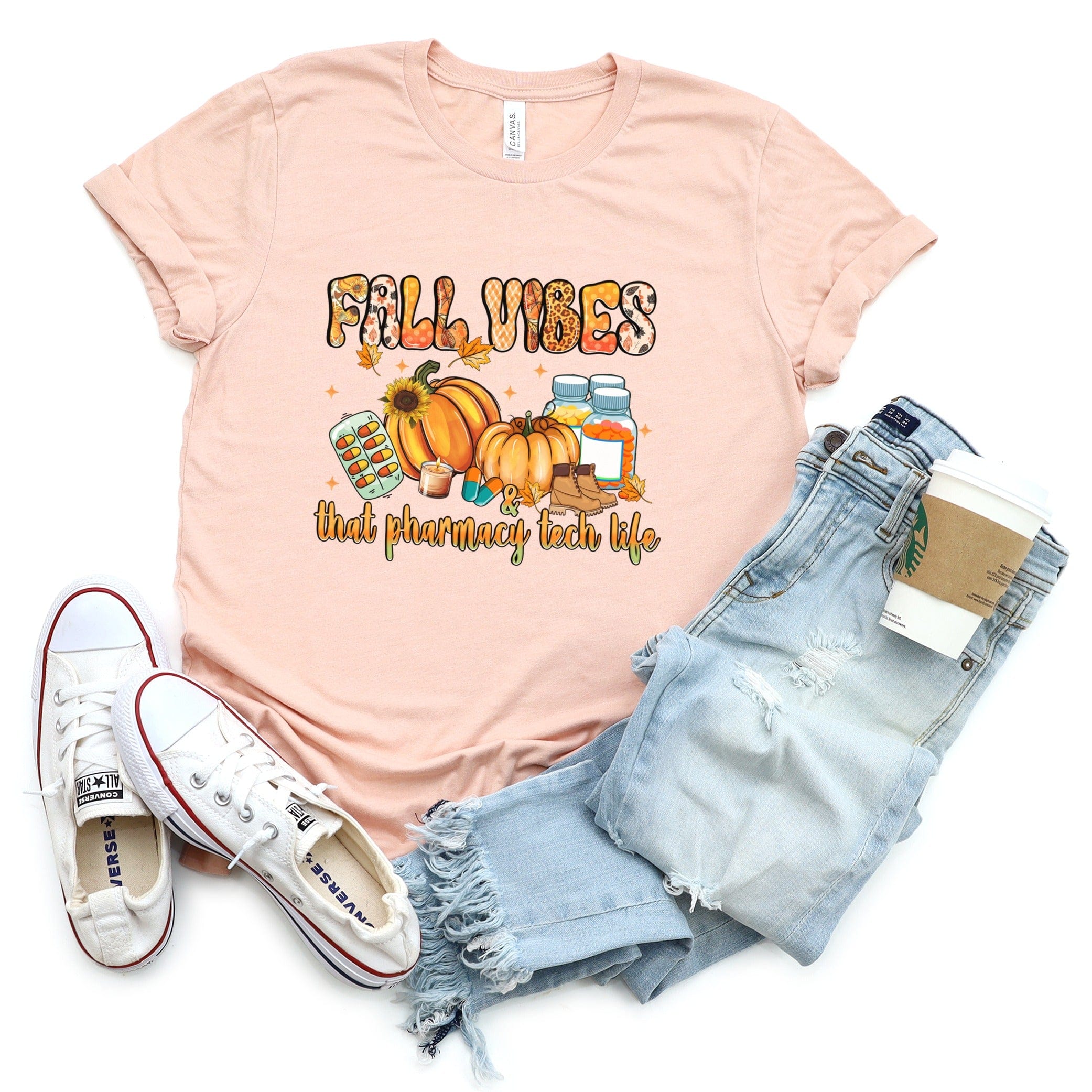 Fall Vibes That Pharmacy Tech Life T-Shirt product