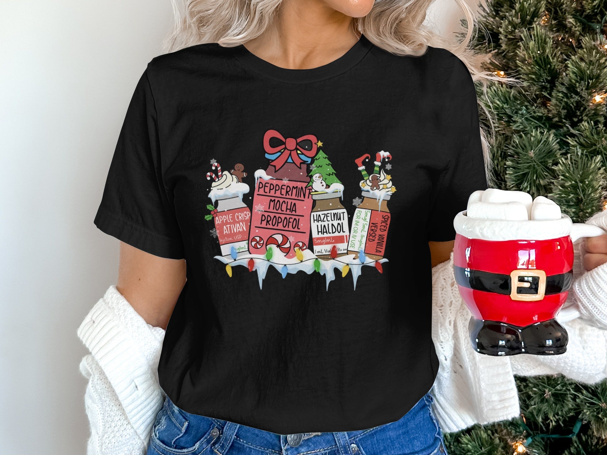 Festive Holiday Drinks Graphic Tee product