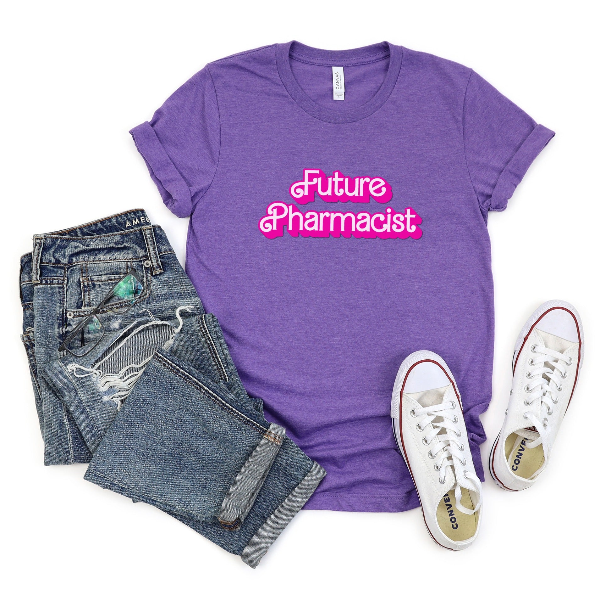 Future Pharmacist Graphic Tee in Purple