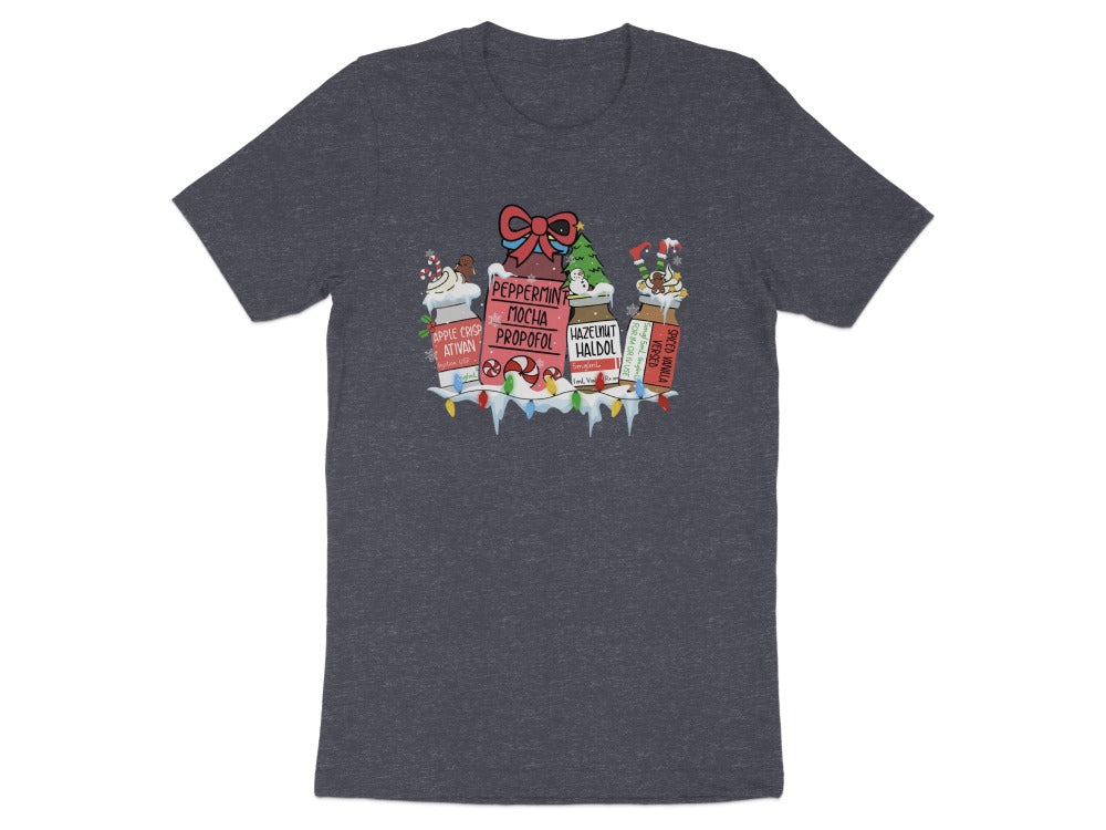 Peppermint Mocha Propofol Pharmacist Christmas Tee