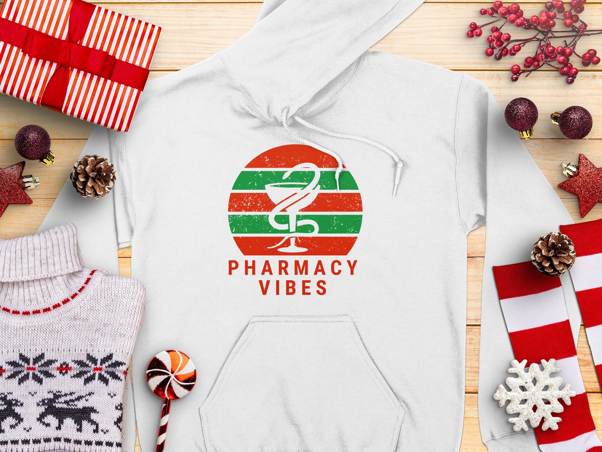 Pharmacy Vibes Hoodie Perfect Gift for Christmas product