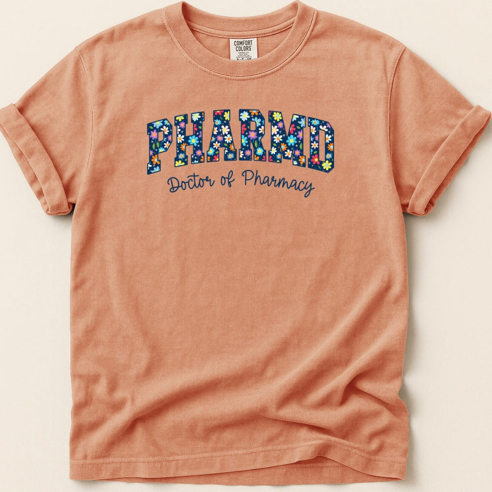 Floral PharmD v1 Tee