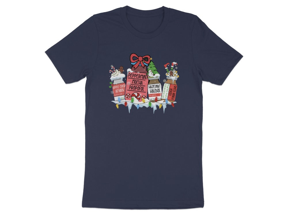 Peppermint Mocha Propofol Pharmacist Christmas Tee