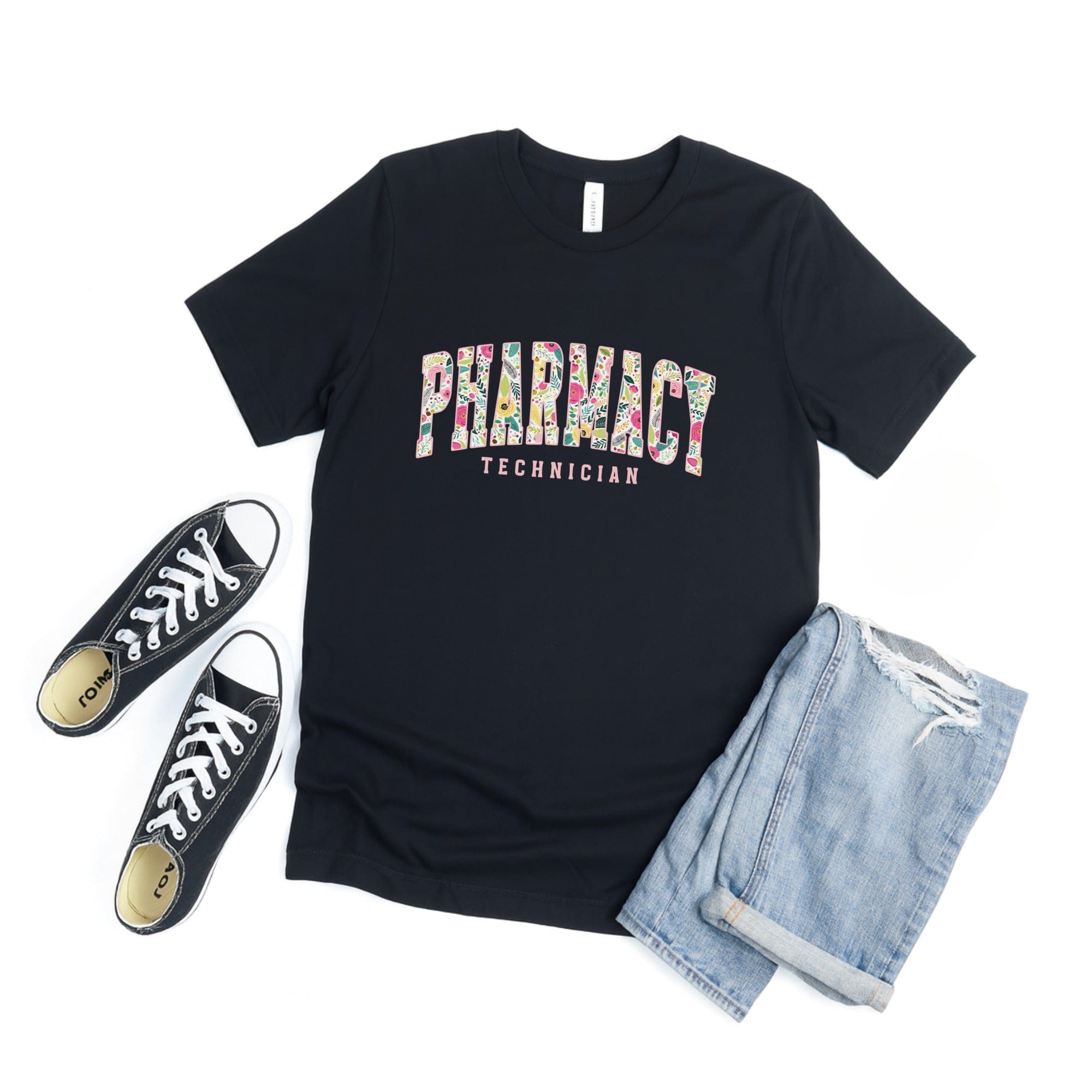 Pharmacy Technician Colorful Graphic T-Shirt