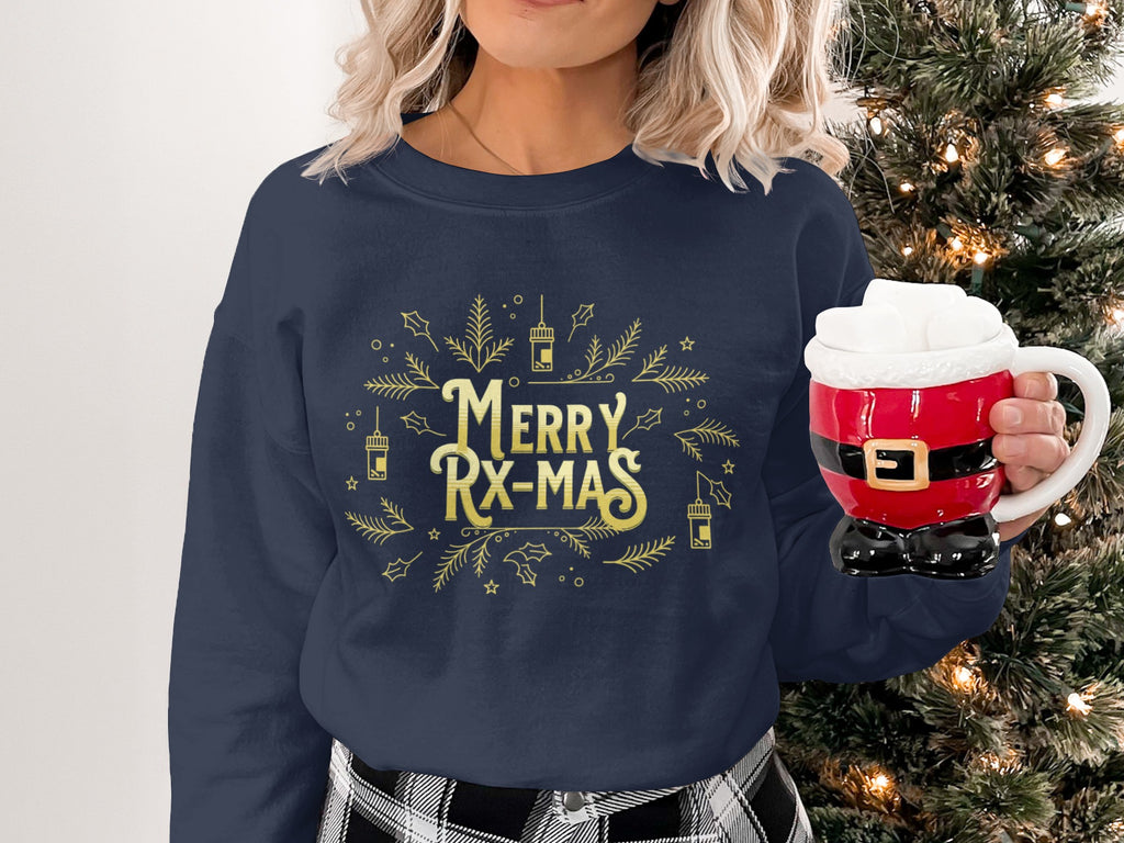 Merry Rx-Mas Holiday Sweatshirt Perfect for Festive Season
