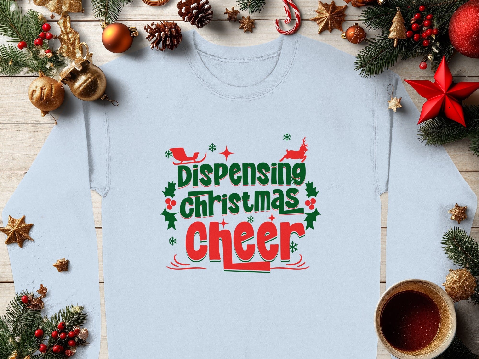 Dispensing Christmas Cheer Festive Holiday Sweatshirt
