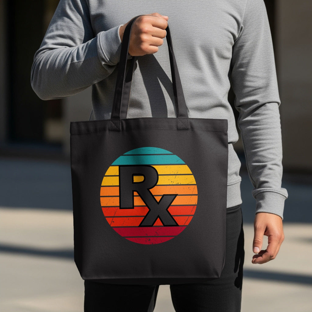 Retro RX Design Tote Bag Stylish Casual Product