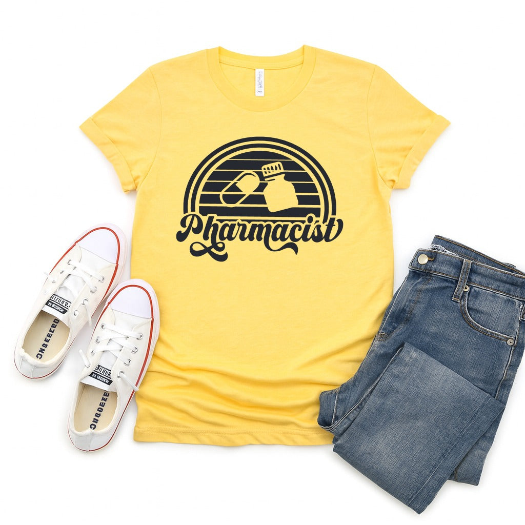 Retro Pharmacist Design Tee Shirt Product