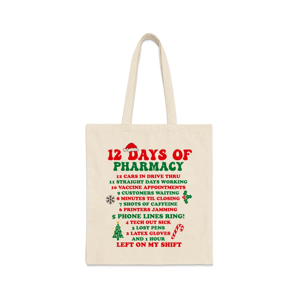 12 Days of Pharmacy Tote Bag