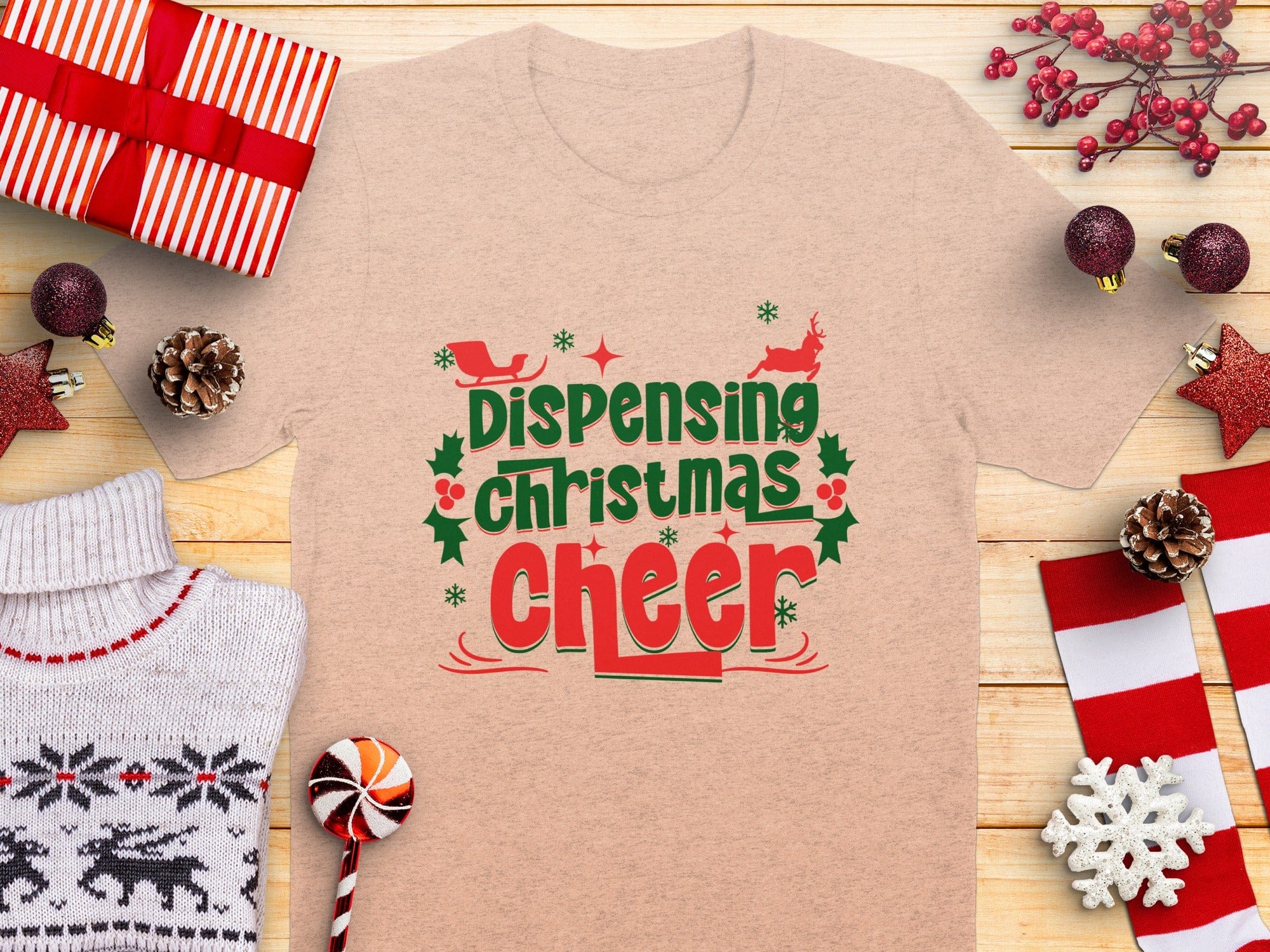 Dispensing Christmas Cheer Merry Holiday Shirt