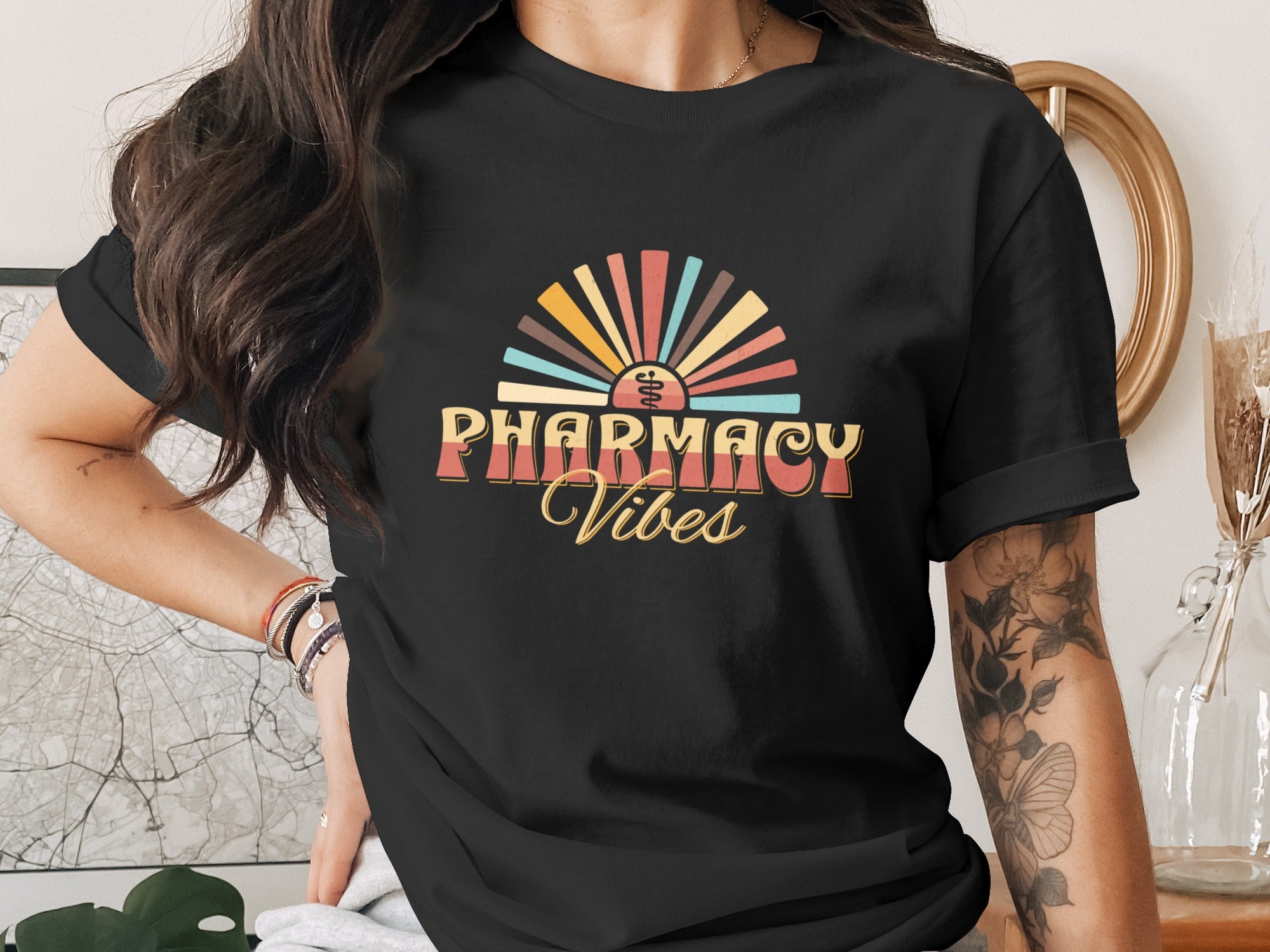 Pharmacy Vibes Graphic Tee for Stylish Professionals