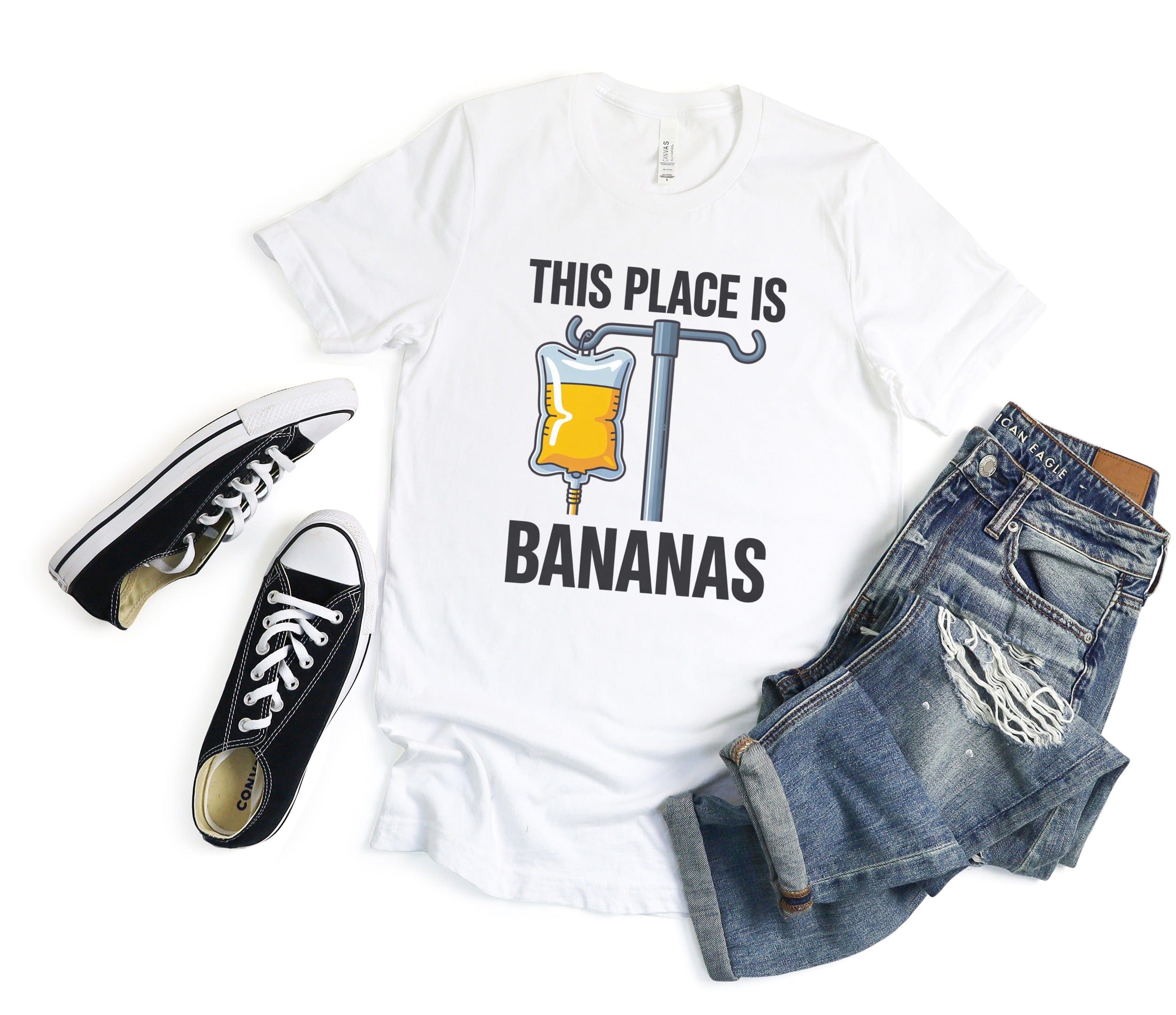 This Place Is Bananas Graphic Tee Shirt Product