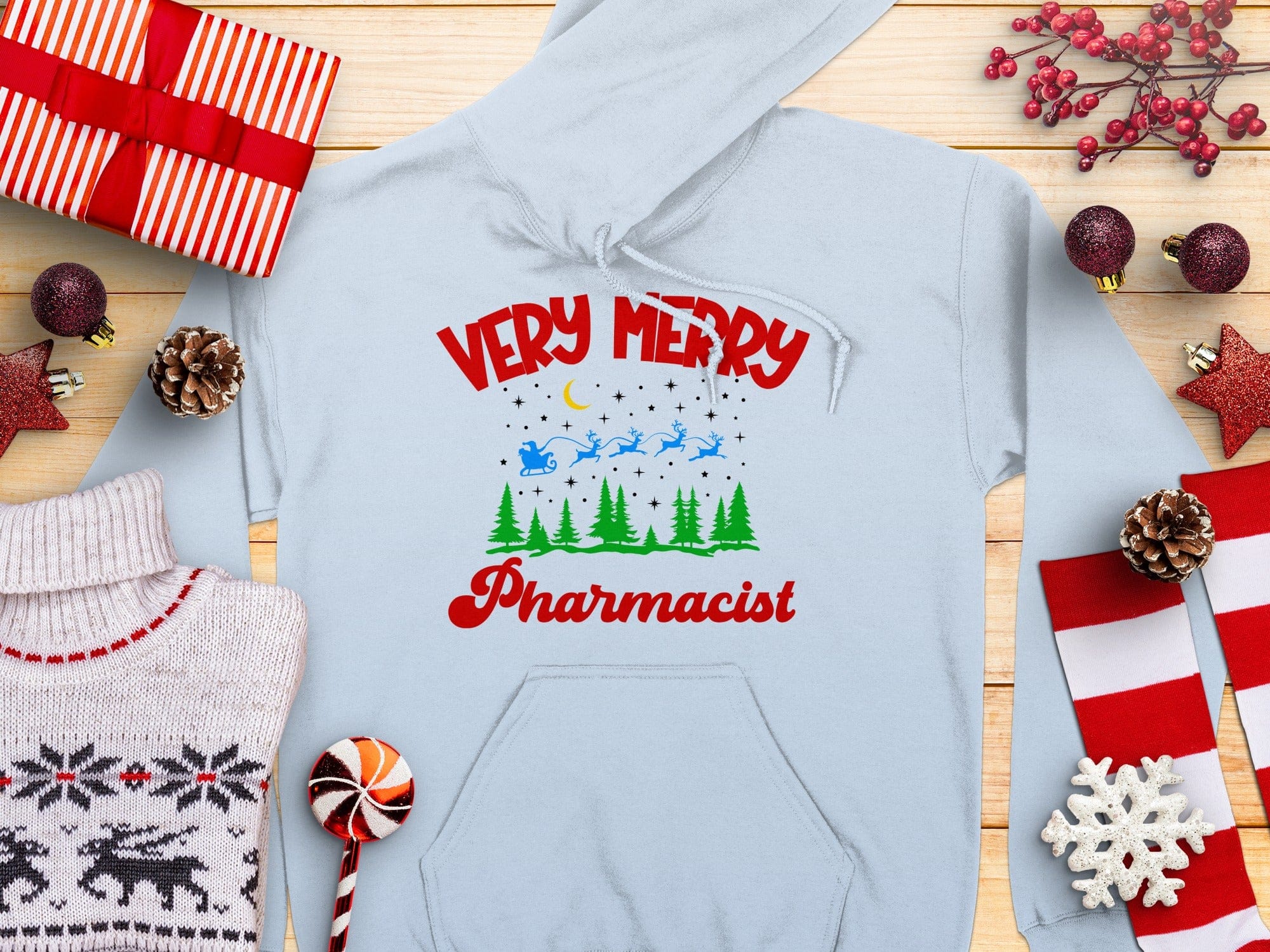 Very Merry Pharmacist Christmas Hoodie Product