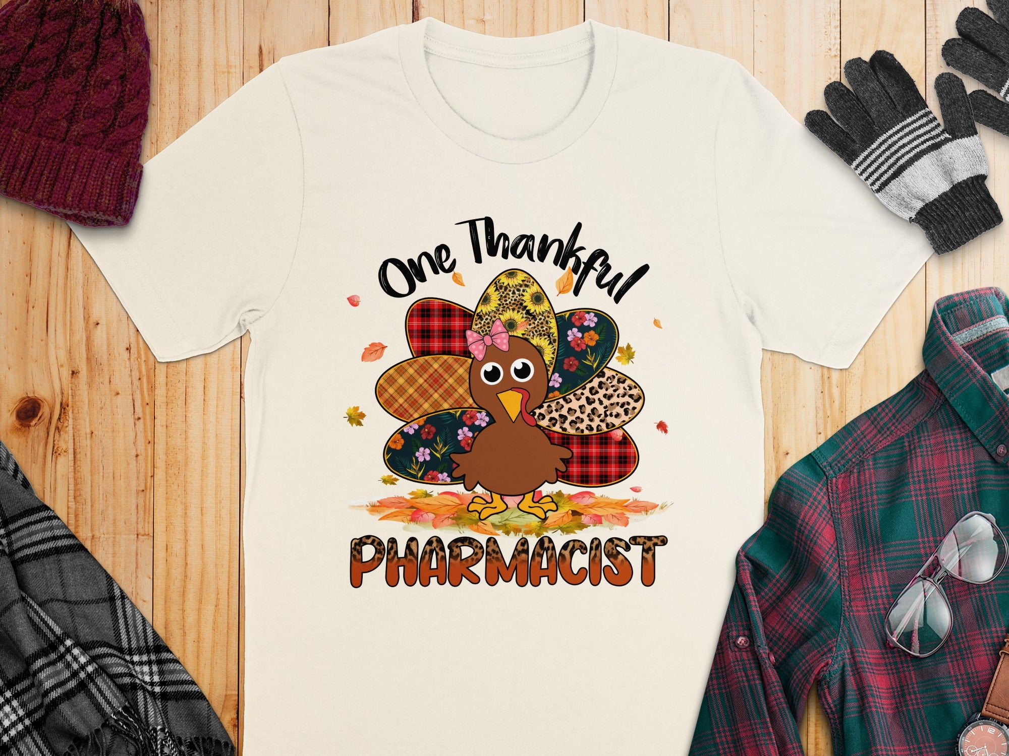 One Thankful Pharmacist Thanksgiving T-Shirt product type