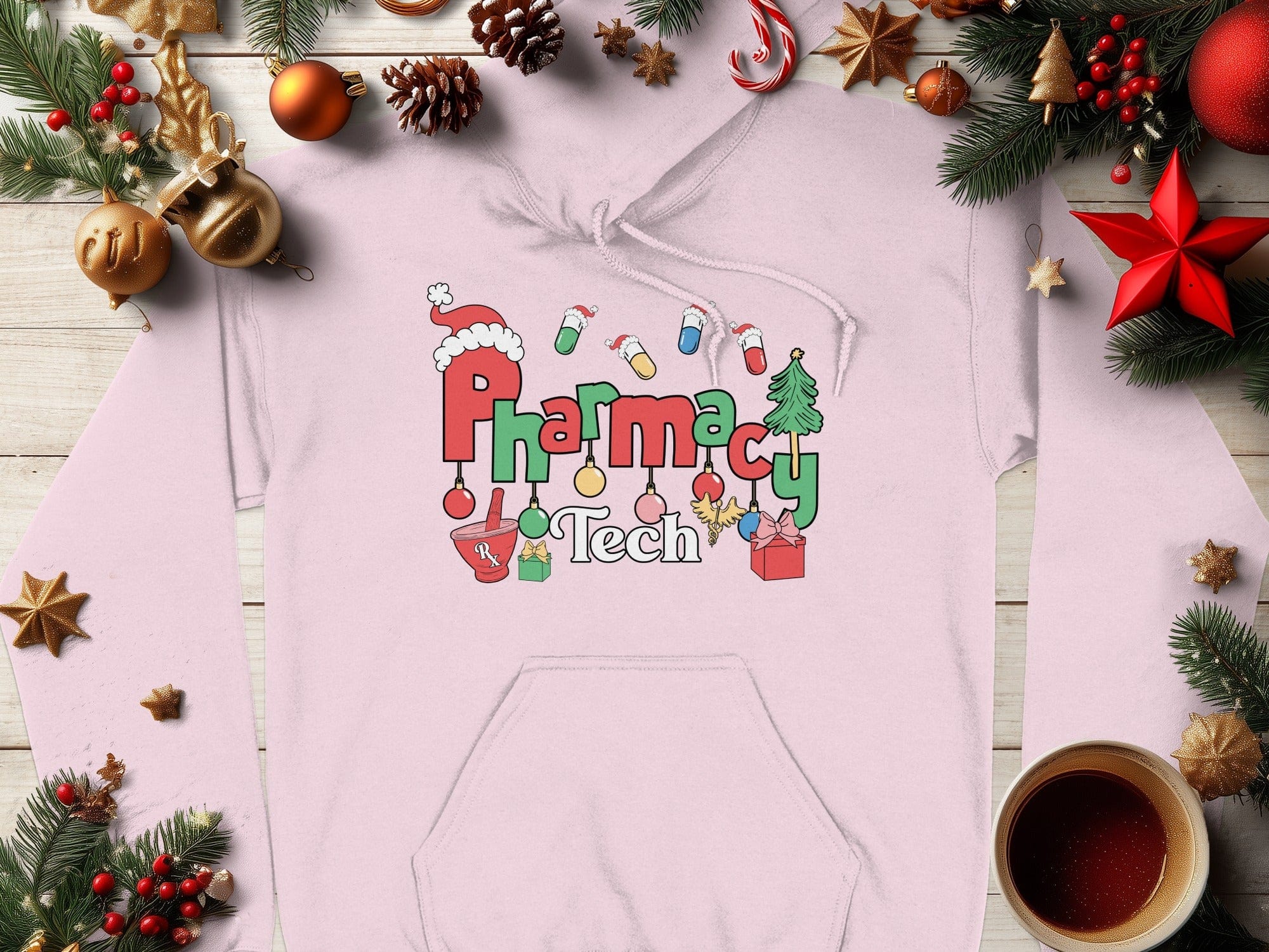 Festive Pharmacy Tech Holiday Themed Apparel
