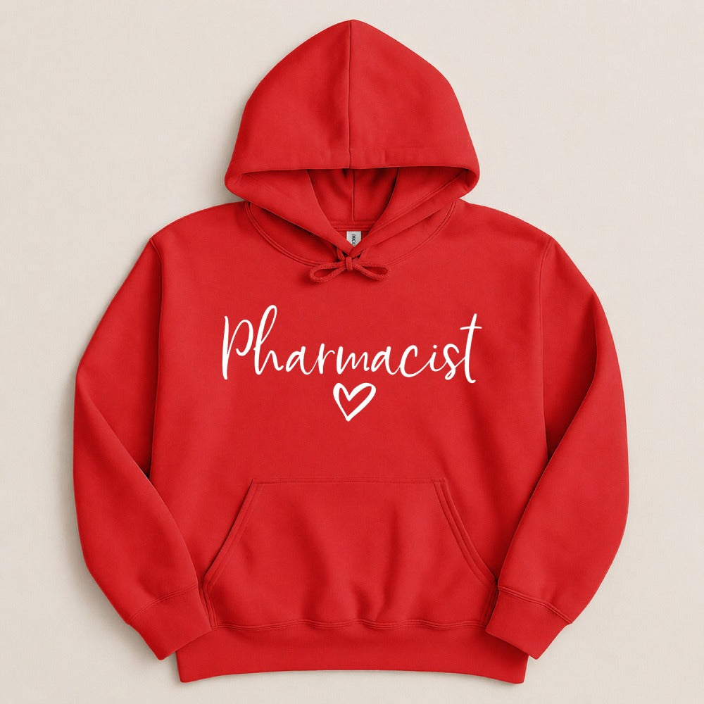 Pharmacist Heart Script Sweatshirt & Hoodie