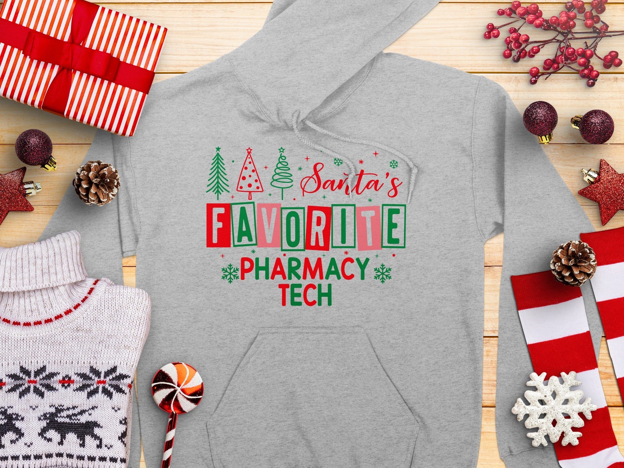 Santa's Favorite Pharmacy Tech Hoodie product