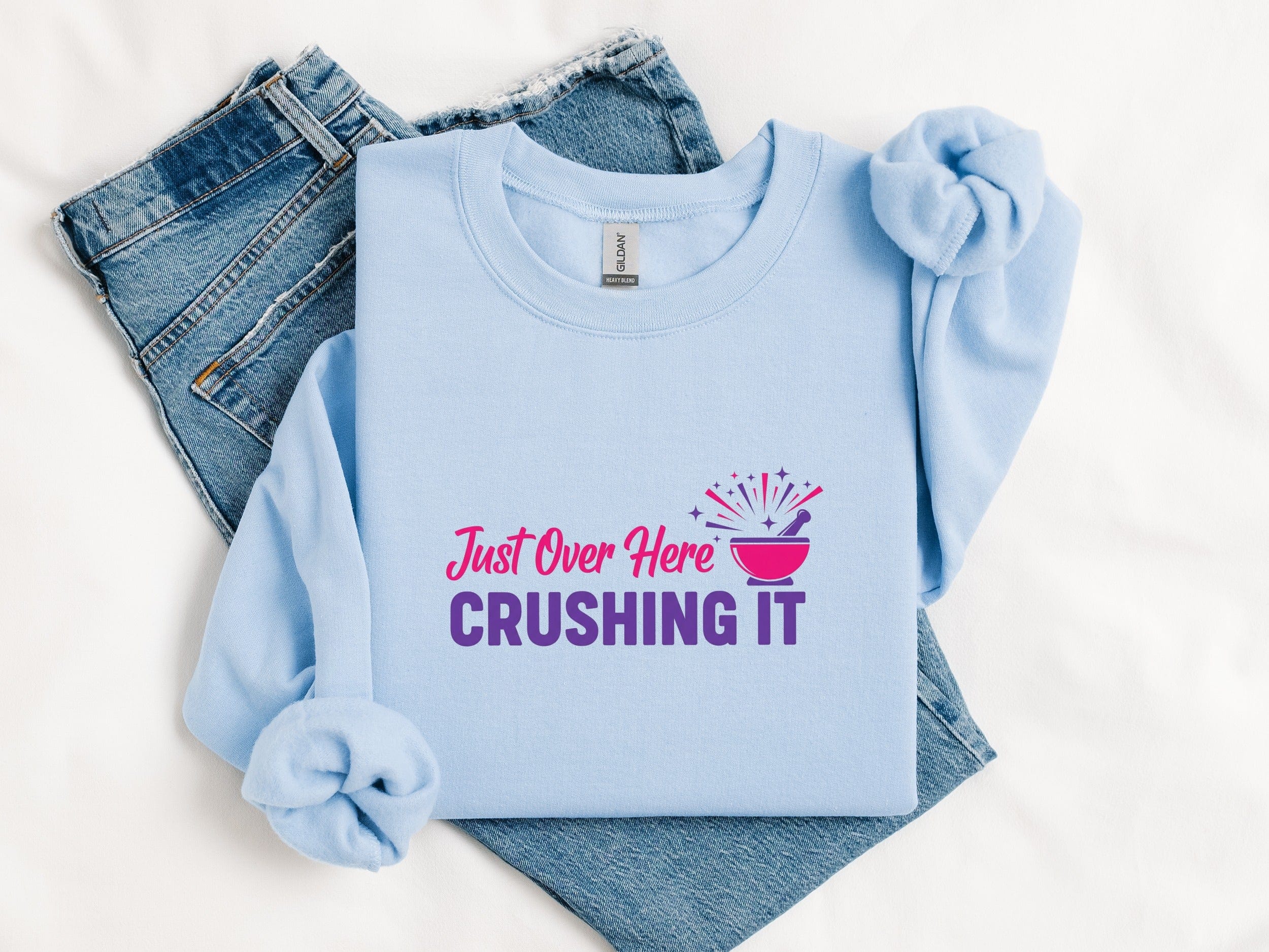 Just Over Here Crushing It Graphic Shirt product