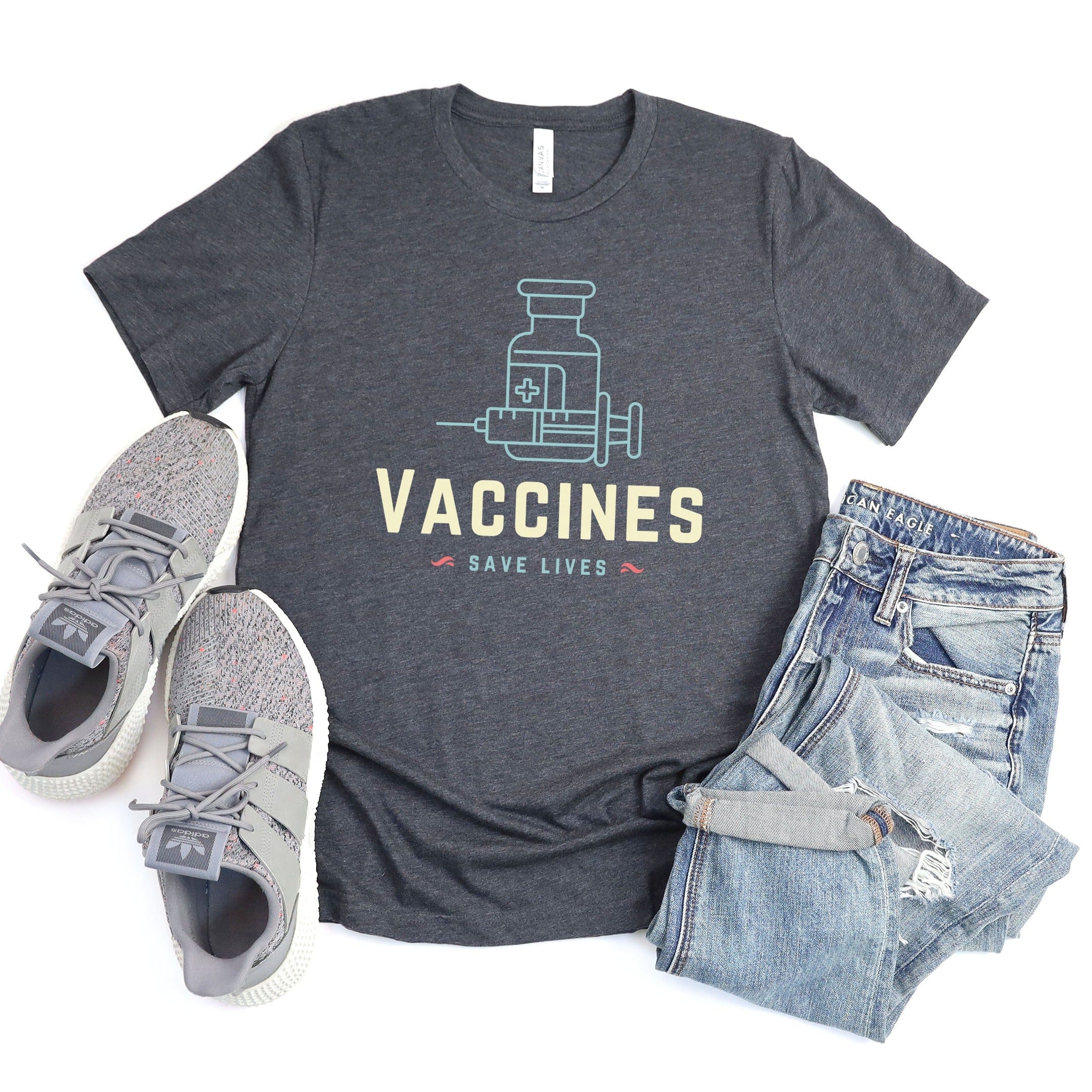 Vaccines Save Lives Graphic T-shirt product type