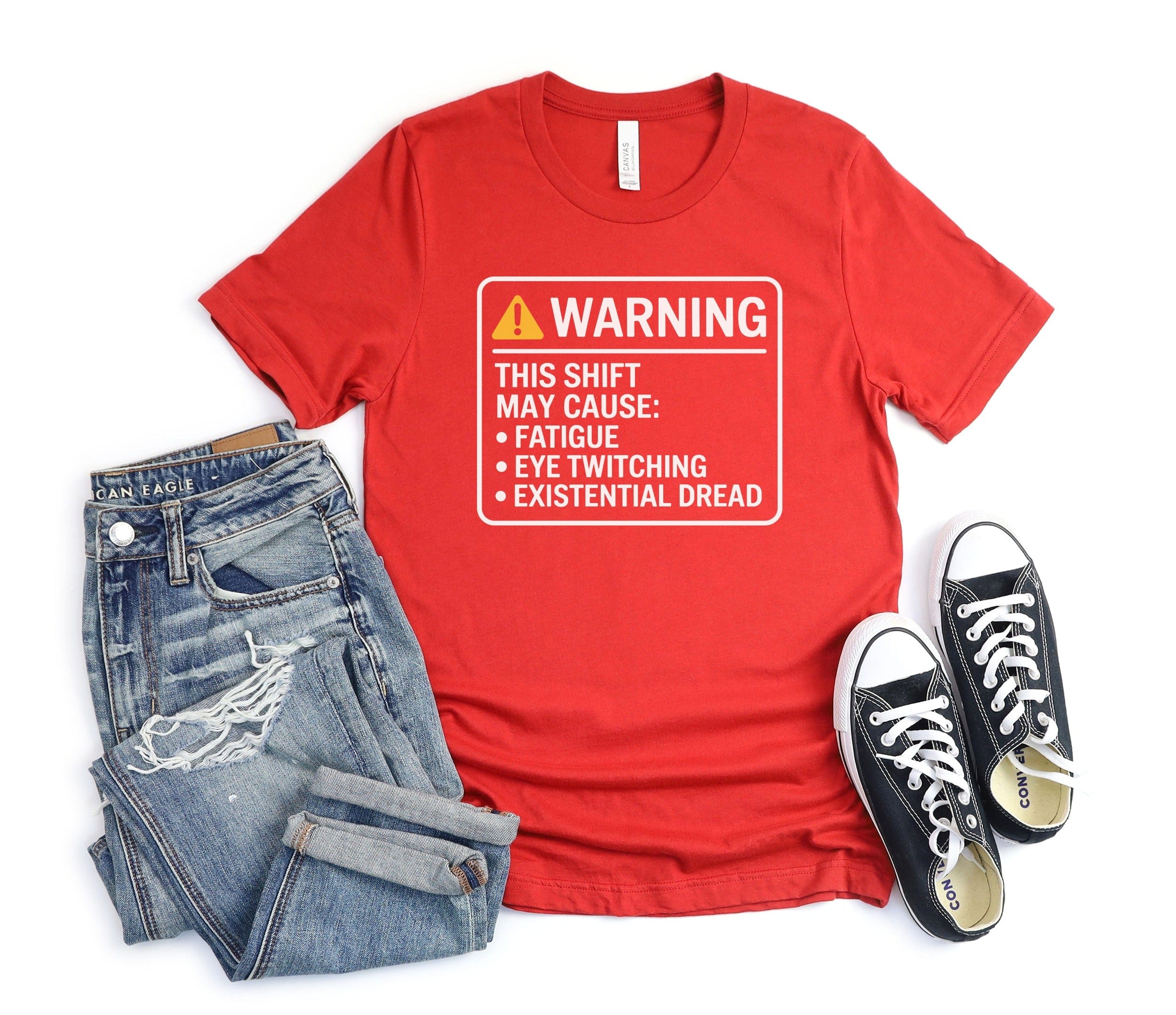 Funny Warning Casual Wear Graphic Tee Shirt product
