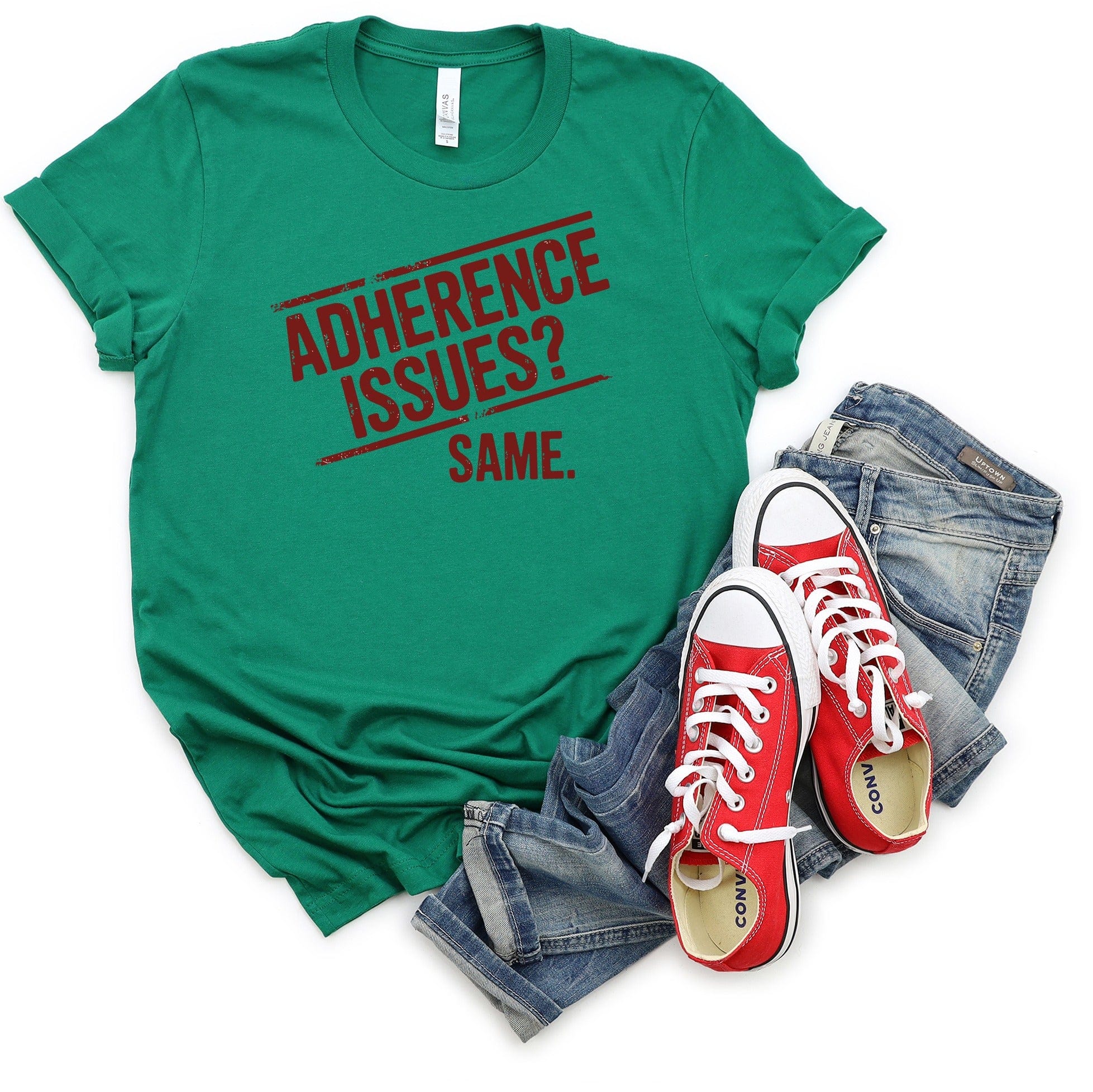 Adherence Issues Same Graphic Tee Shirt product