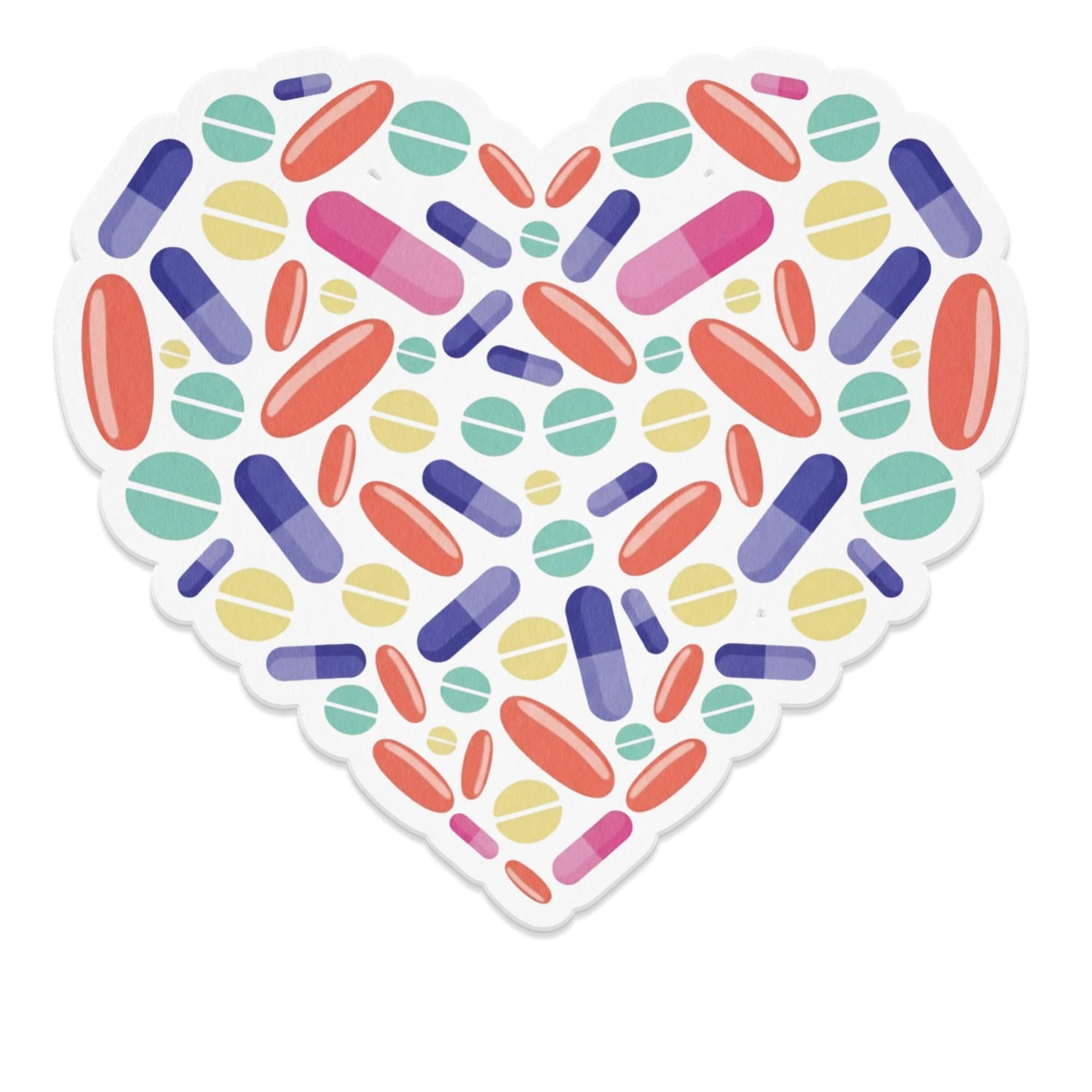 Colorful Heart Shaped Design Medical Themed product