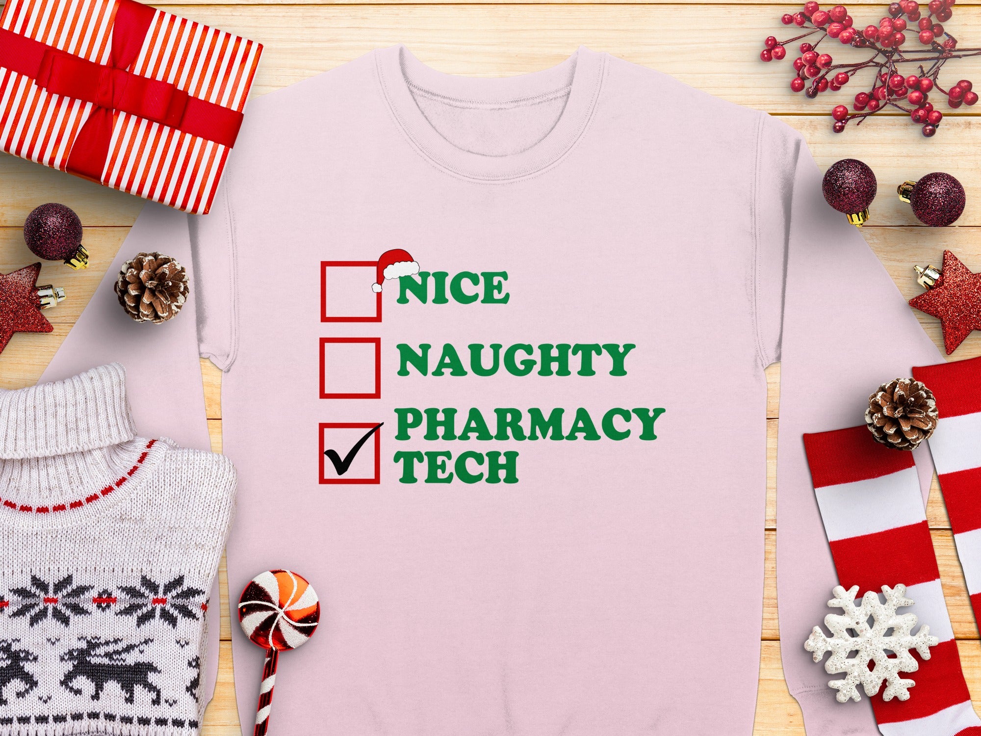 Festive Pharmacy Tech Holiday Season Sweatshirt product