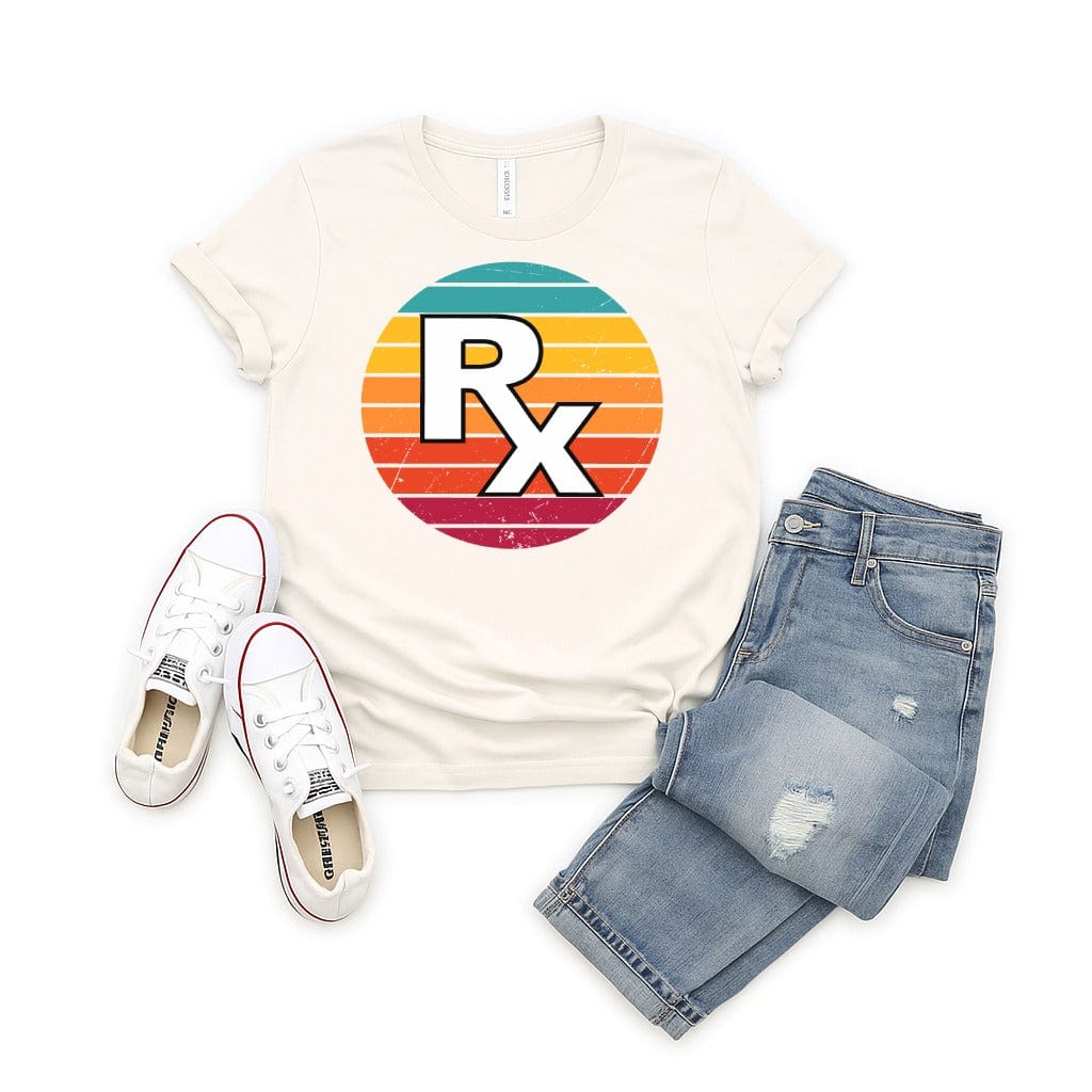 Retro RX Rainbow Circle Graphic Tee product type