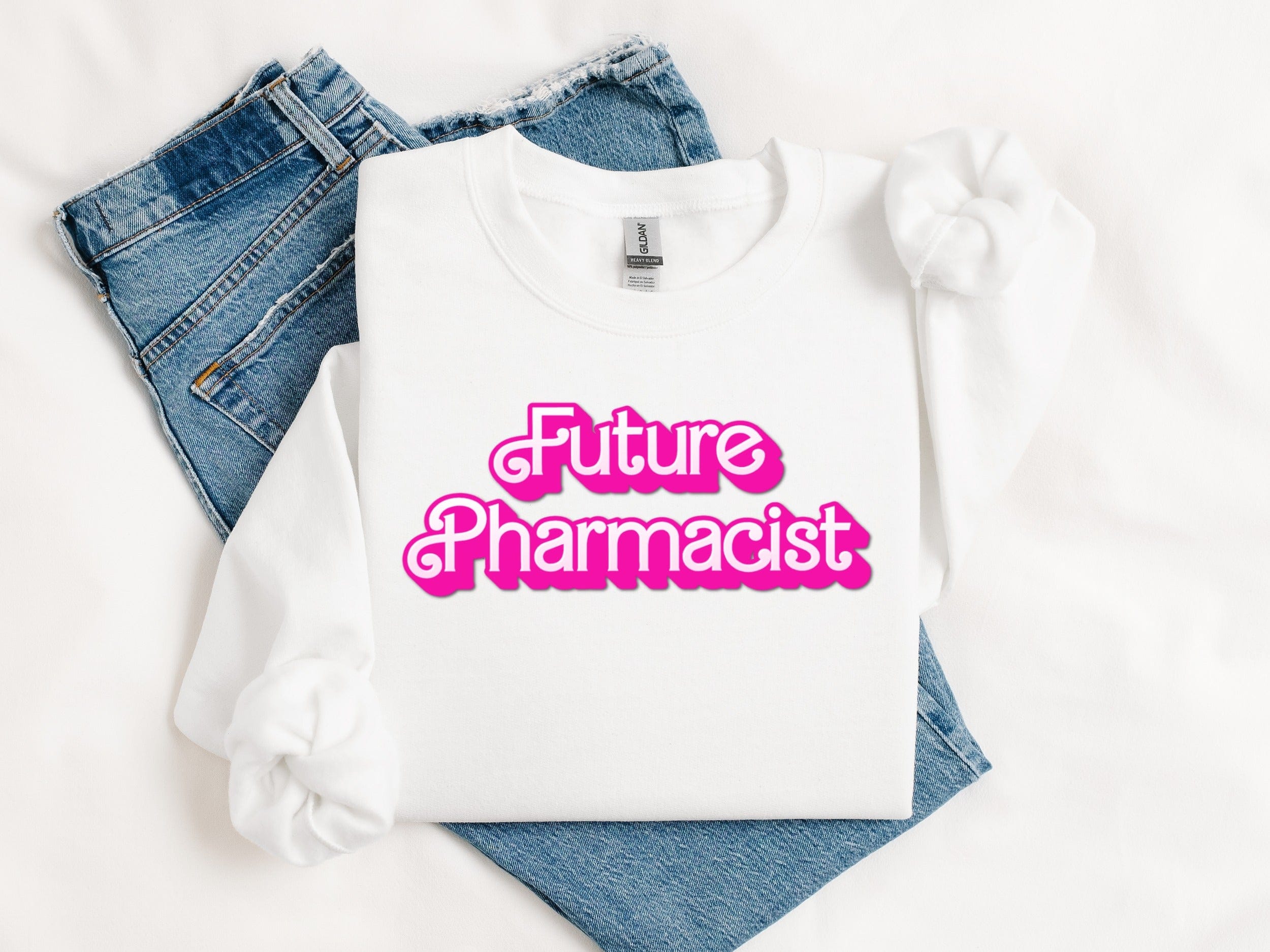 Fun Future Pharmacist Graphic Long Sleeve Shirt