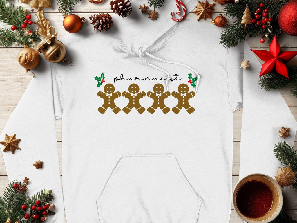 Pharmacist Gingerbread Holiday Hoodie Christmas