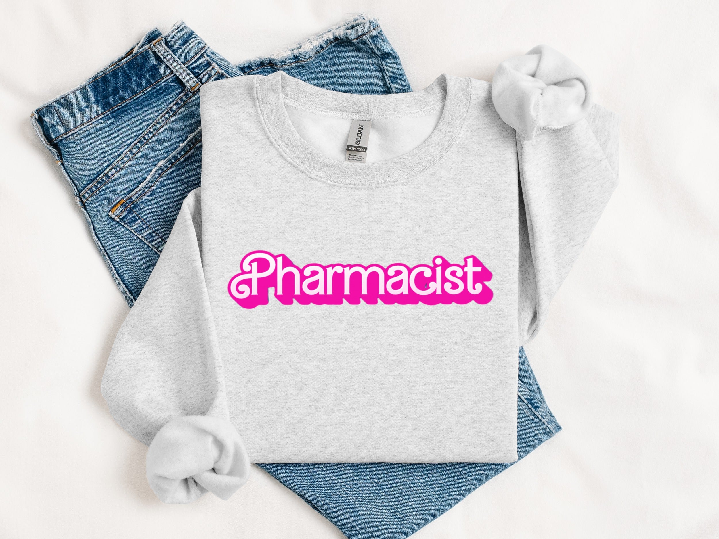 Pharmacist Sweatshirt with Rolled Sleeves Design