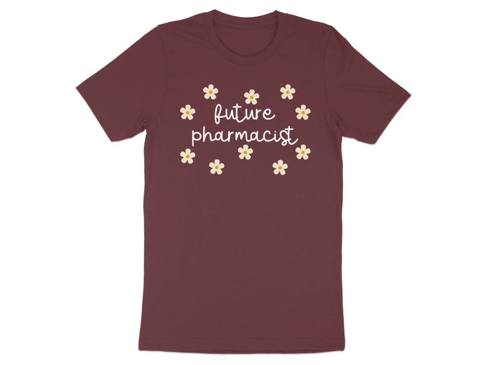 Future Pharmacist Floral Script Tee