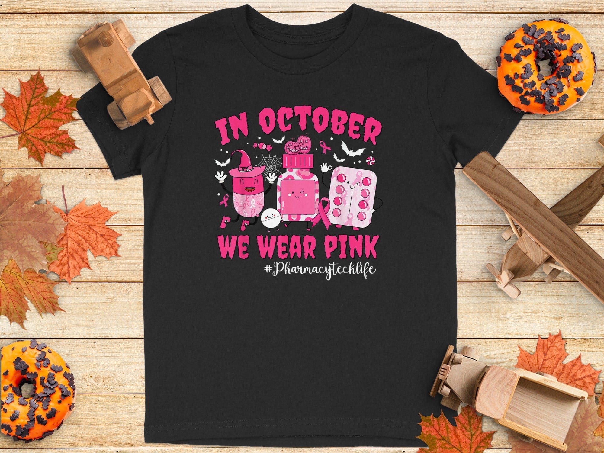 In October We Wear Pink Pharmacy Tech Tee