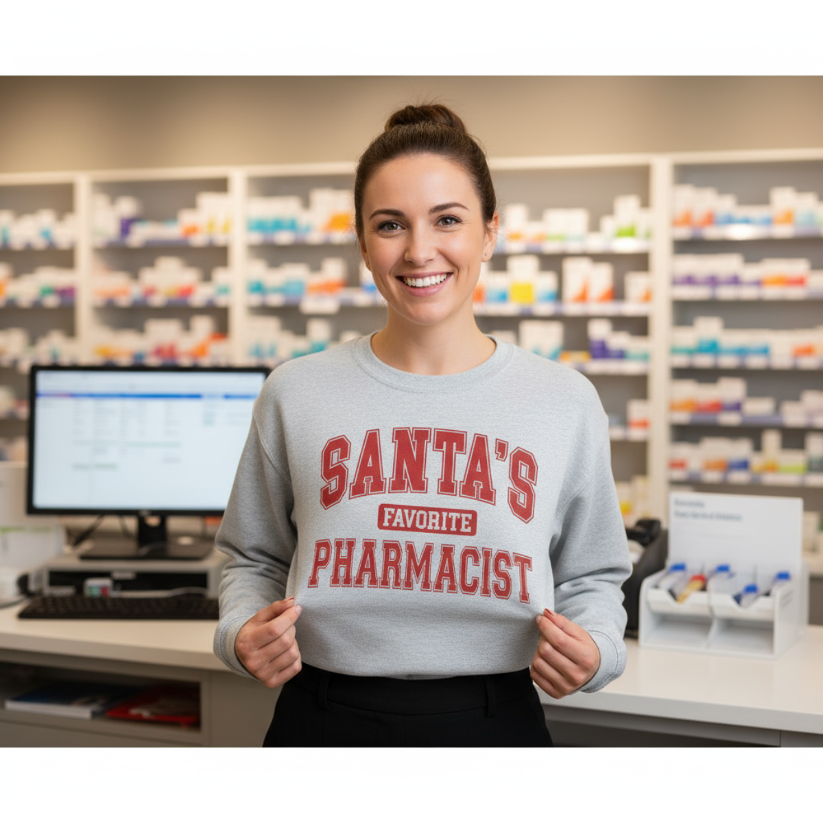 Santa’s Favorite Pharmacist Sweatshirt v1