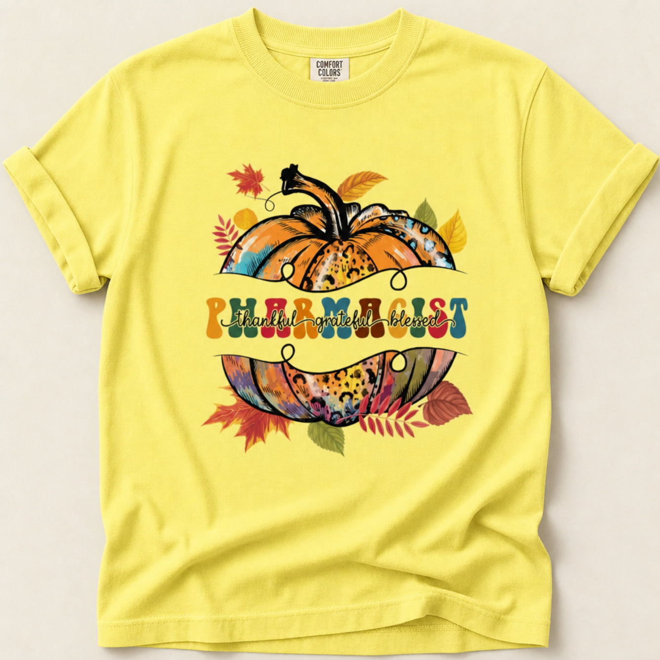 Thankful Grateful Blessed Pharmacist Tee