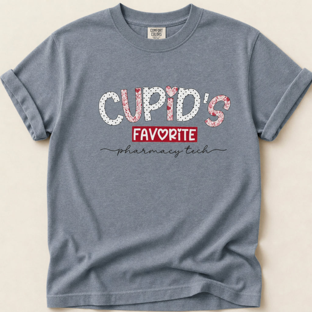 Cupid’s Favorite Pharmacy Tech v2 Tee