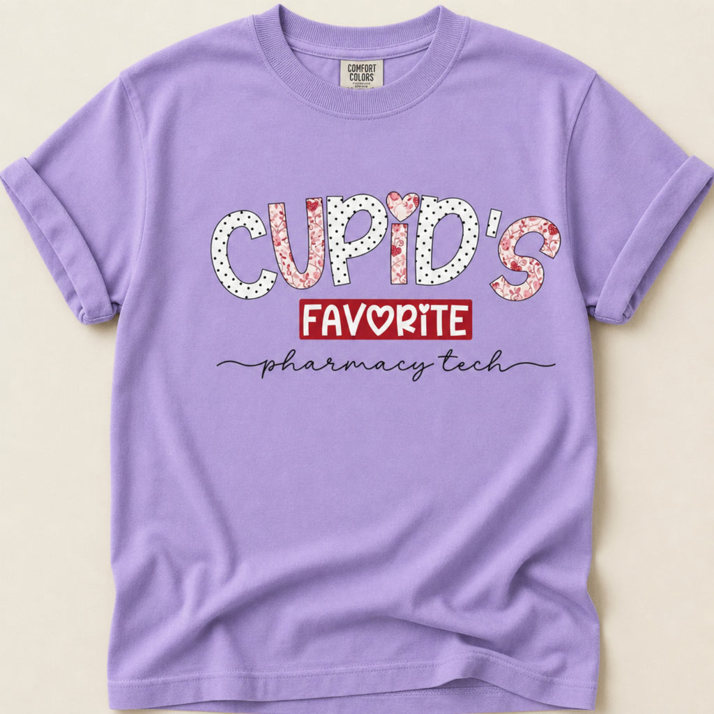 Cupid’s Favorite Pharmacy Tech v2 Tee