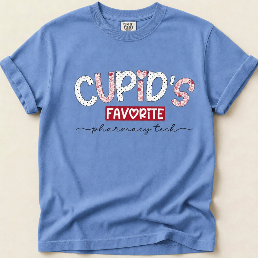 Cupid’s Favorite Pharmacy Tech v2 Tee