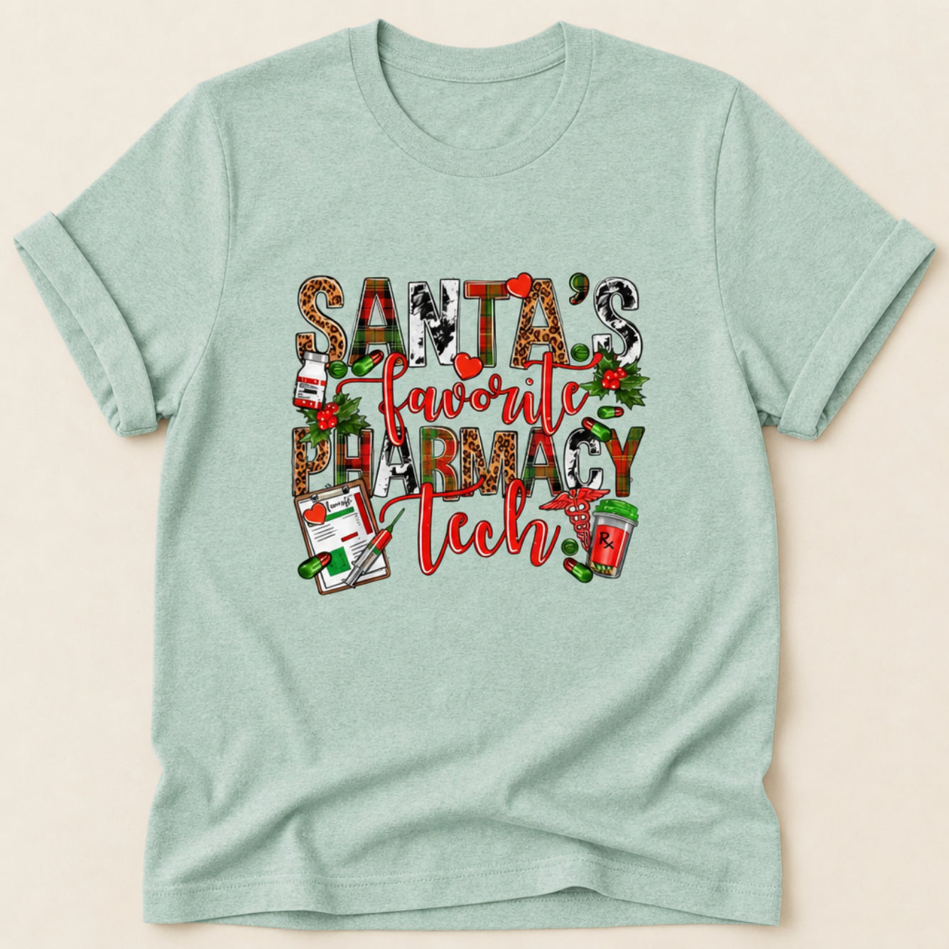 Santa’s Favorite Pharmacy Tech v4 Tee