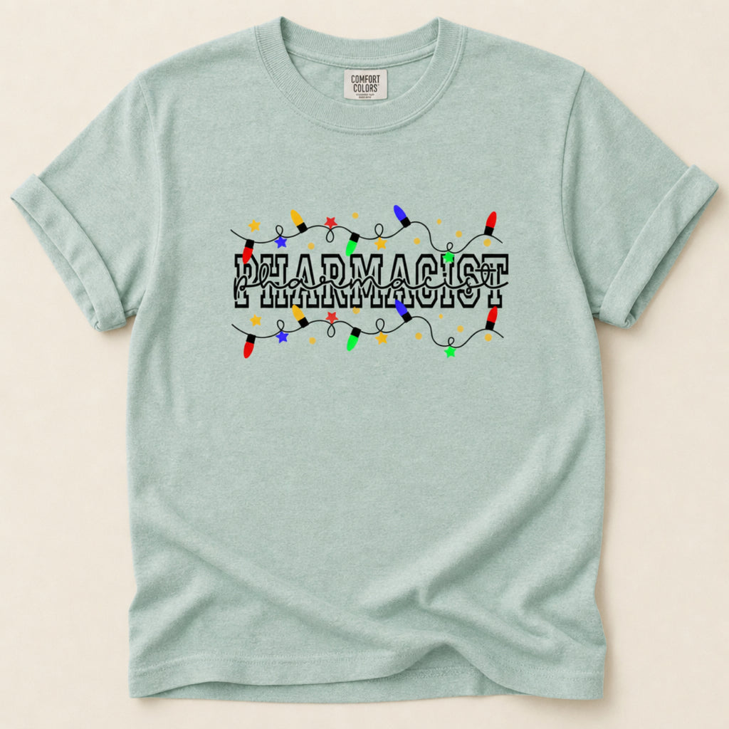 Christmas Lights Pharmacist Tee